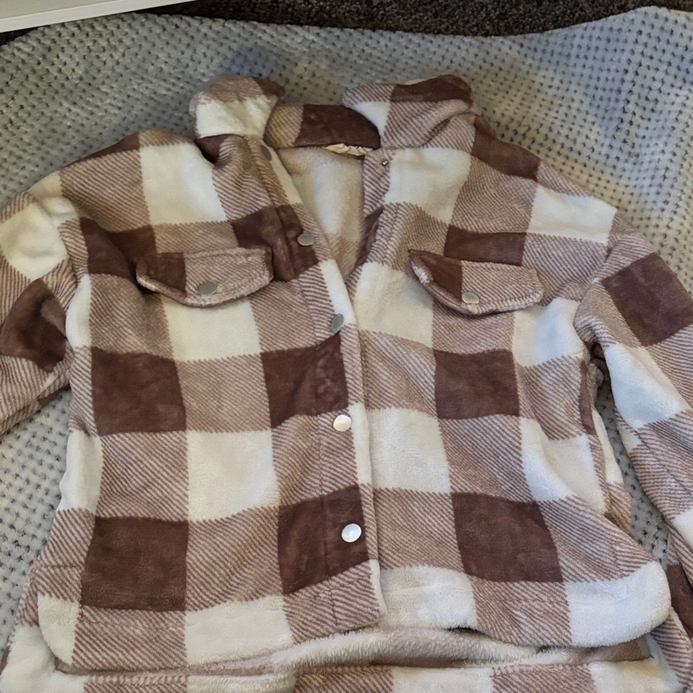 Plaid Fleece Jacket